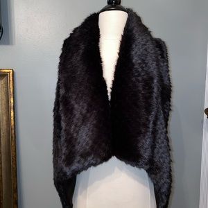 Black Fur Vest